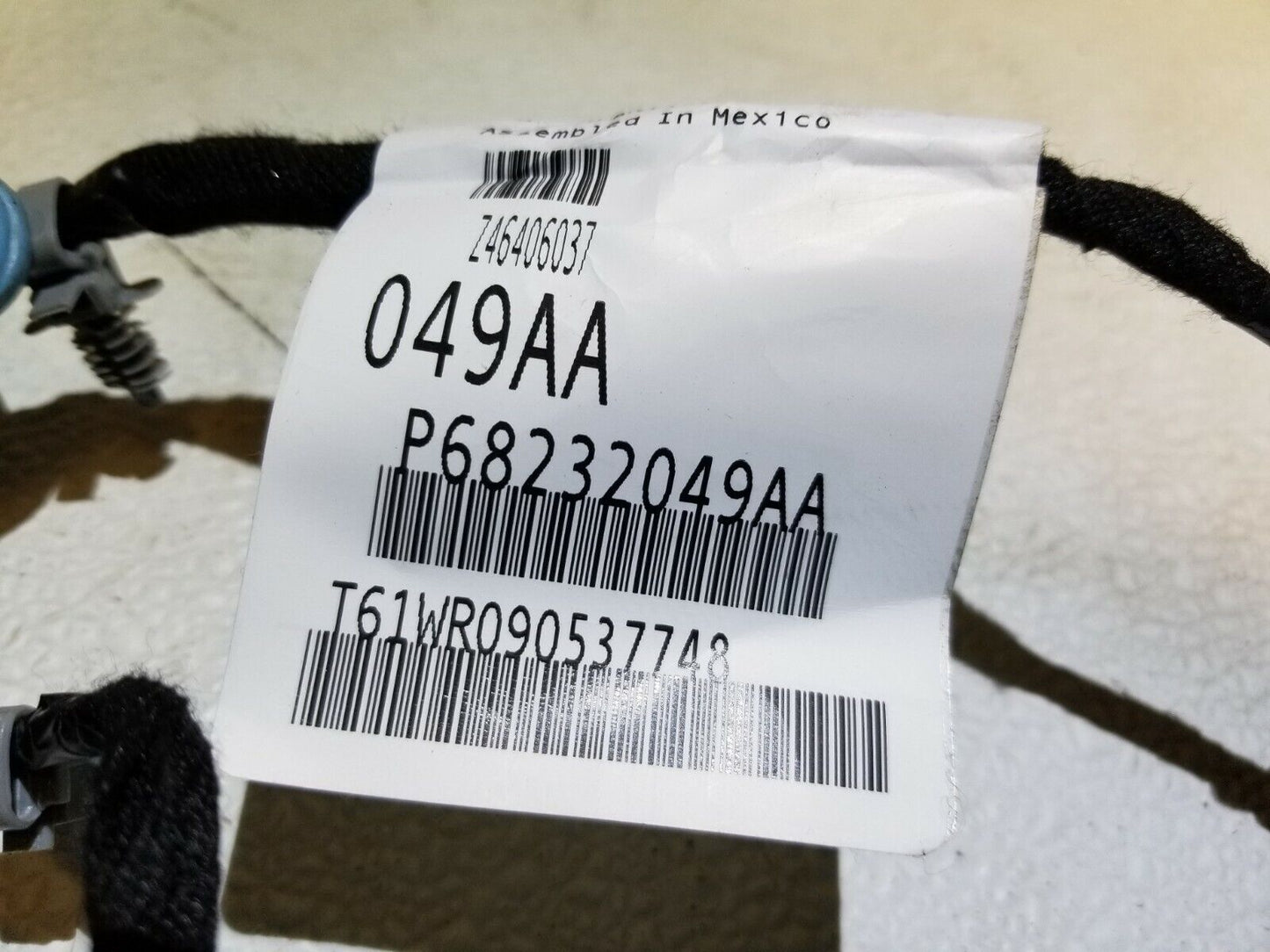 13 14 15 16  Dodge Dart Rear Right Pass Door Wire Harness Ome 76k