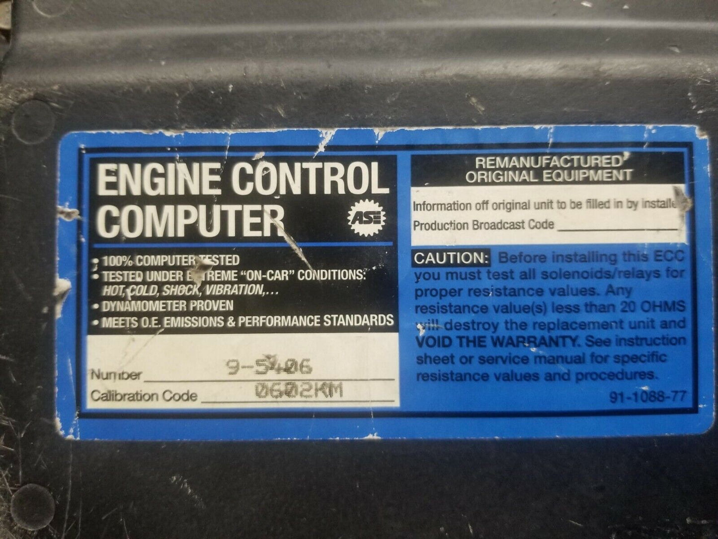 Bendix Kem Engine Control Computer 9-5406 #107