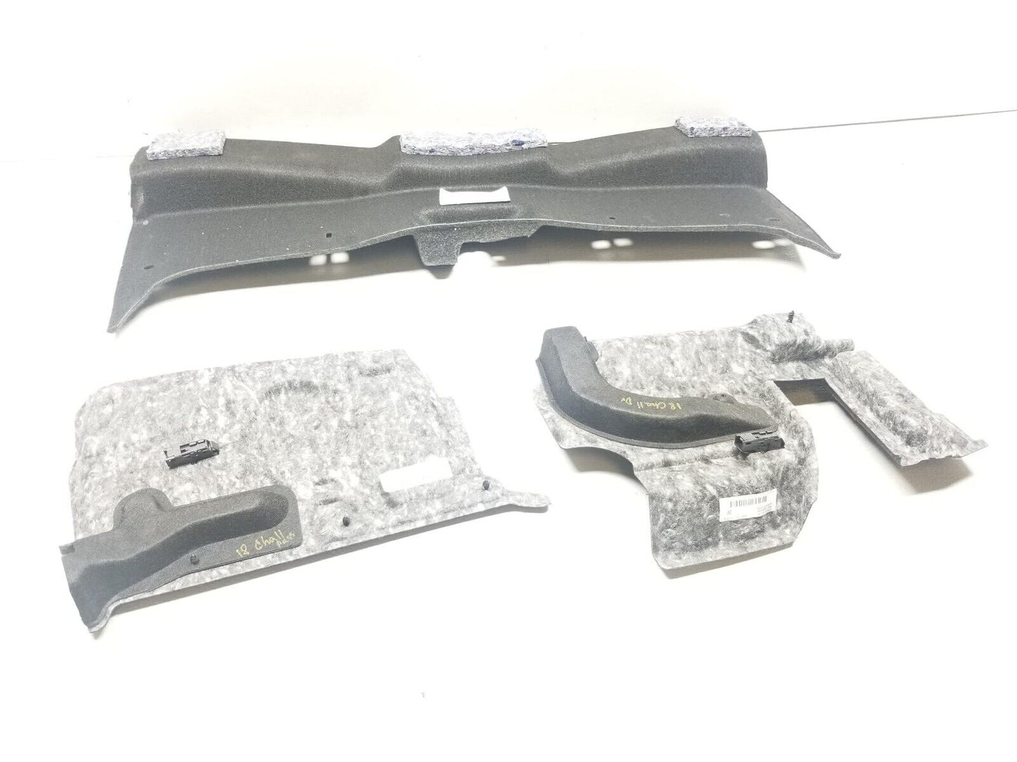 15 16 17 18 Dodge Challenger Rear Trunk Liner End Trim Cover 3pcs OEM 36k