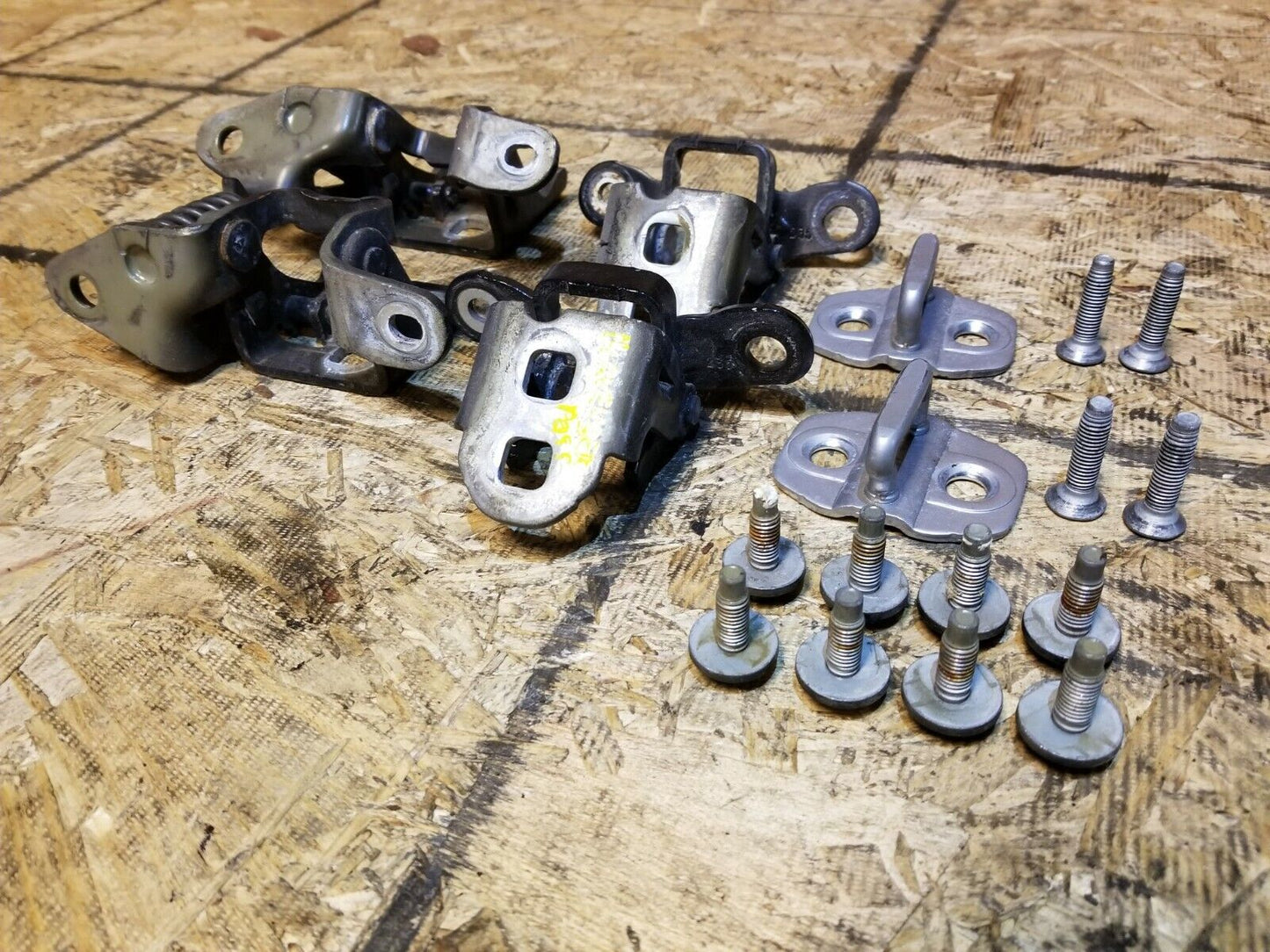 11 12 13 14 Dodge Avenger Right Pass Side Front & Rear Door Hinge W/ Striker OEM