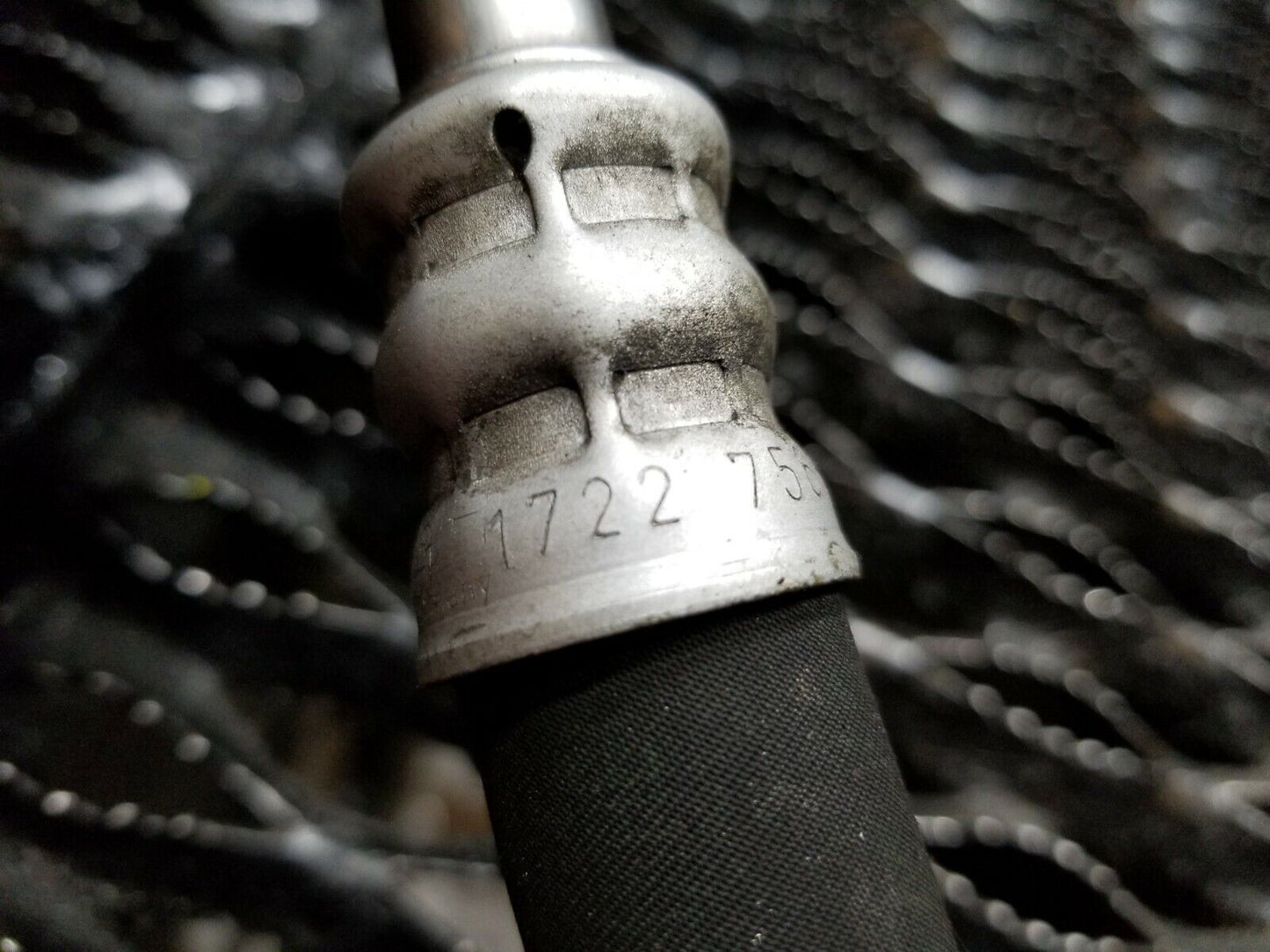 06 07 08 09 10 BMW 650i E63 N62 Engine Oil Cooler Pipe Line Upper OEM