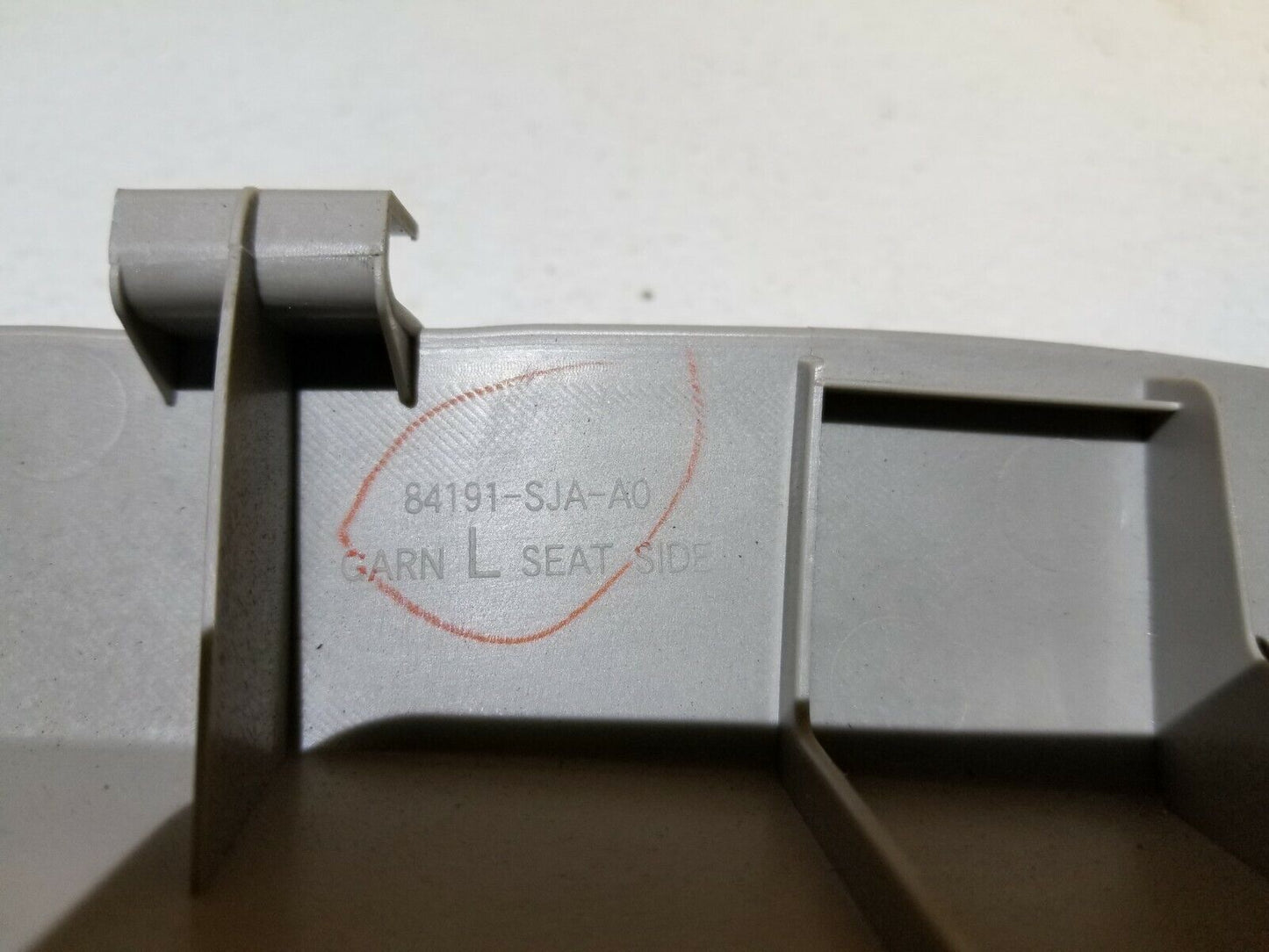 06 07 08 Acura Rl Rear Left Driver Side Seat Lower Pillar Cover Trim Panel OEM
