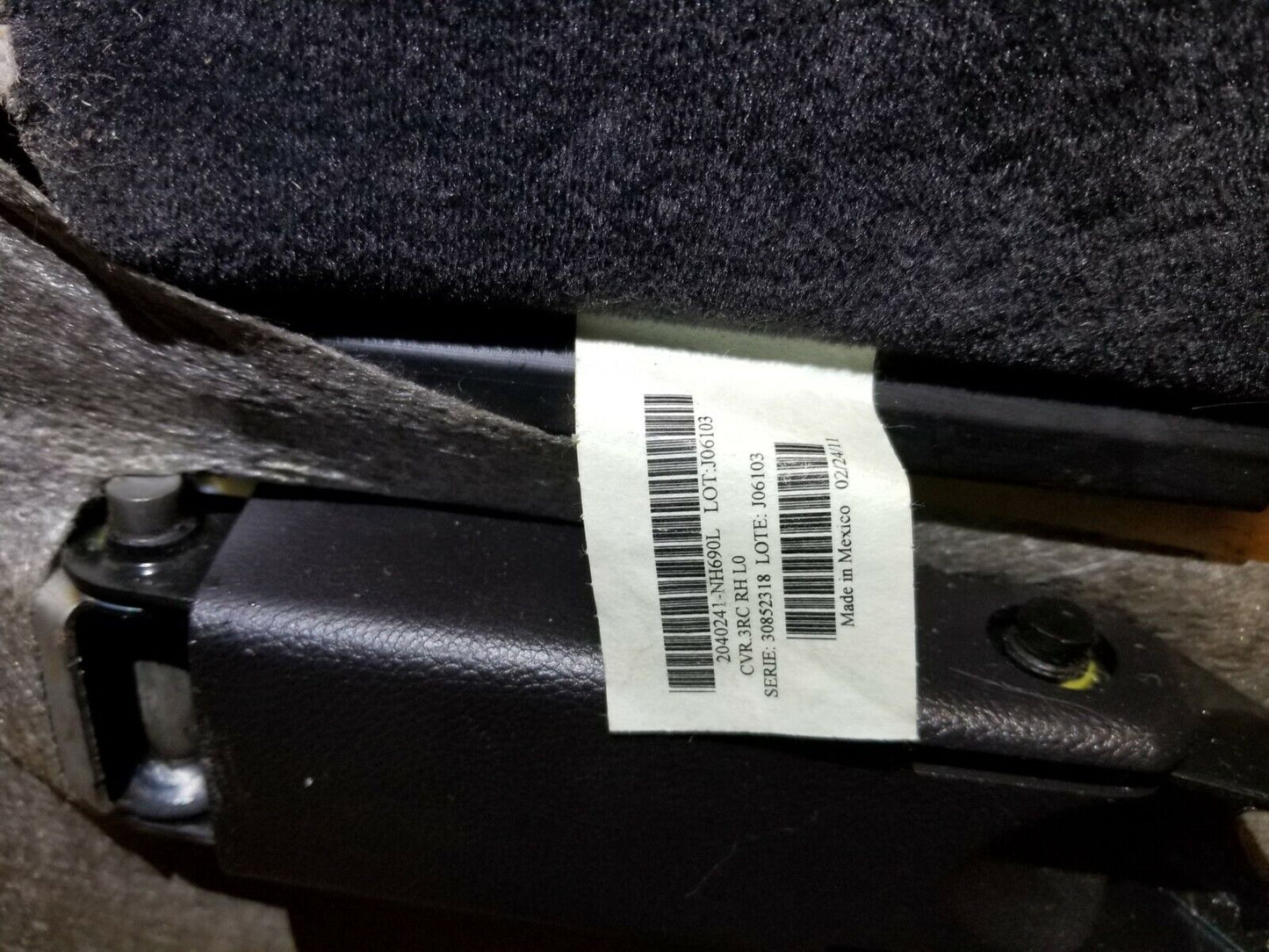 10 11 12 13 Acura MDX Rear Seat 3rd Row Right Passenger OEM