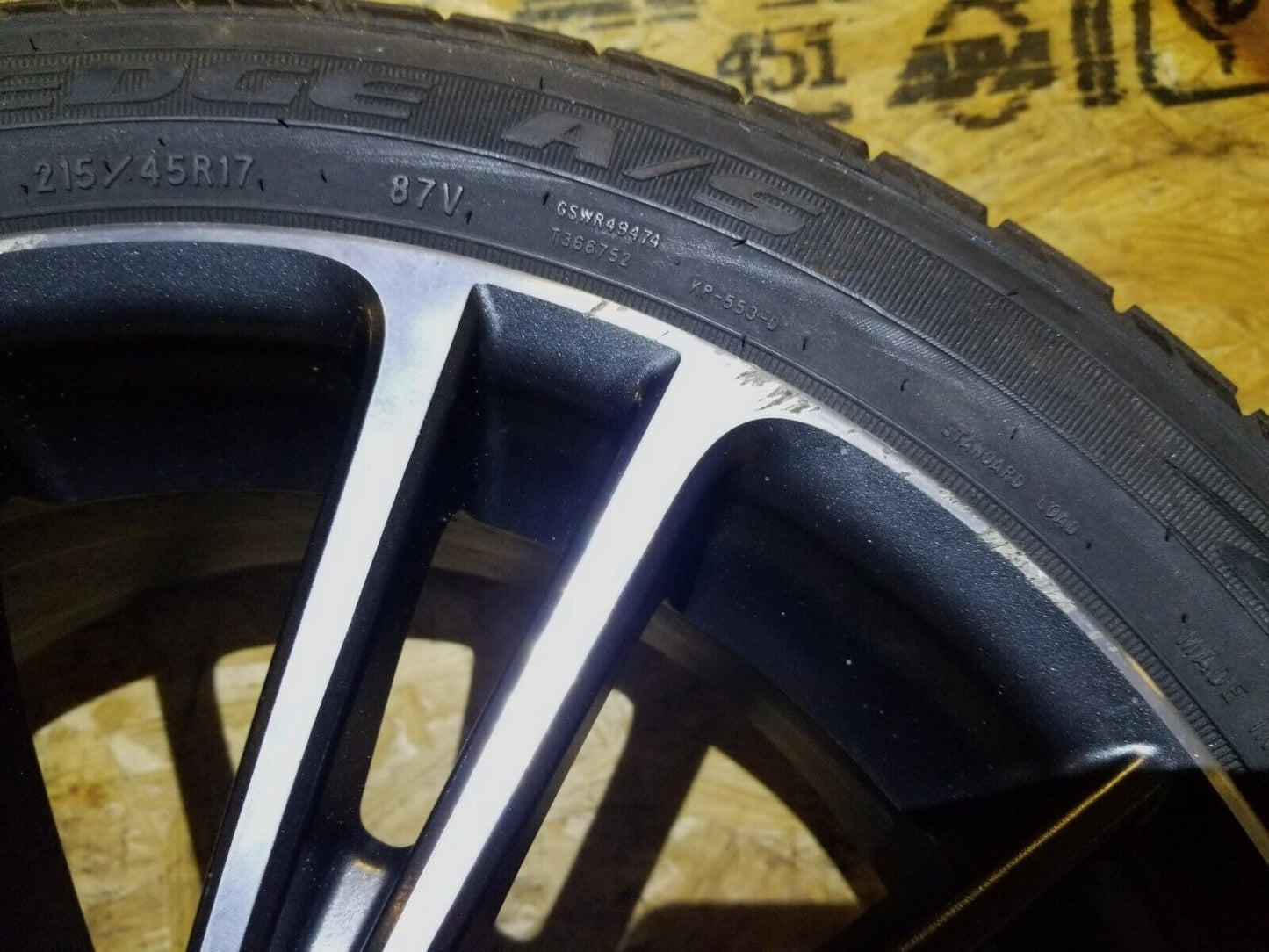 13 14 15 16 Scion Fr-s Wheel Rim 17x7j 17" R17 & Tire 215/45r17 OEM