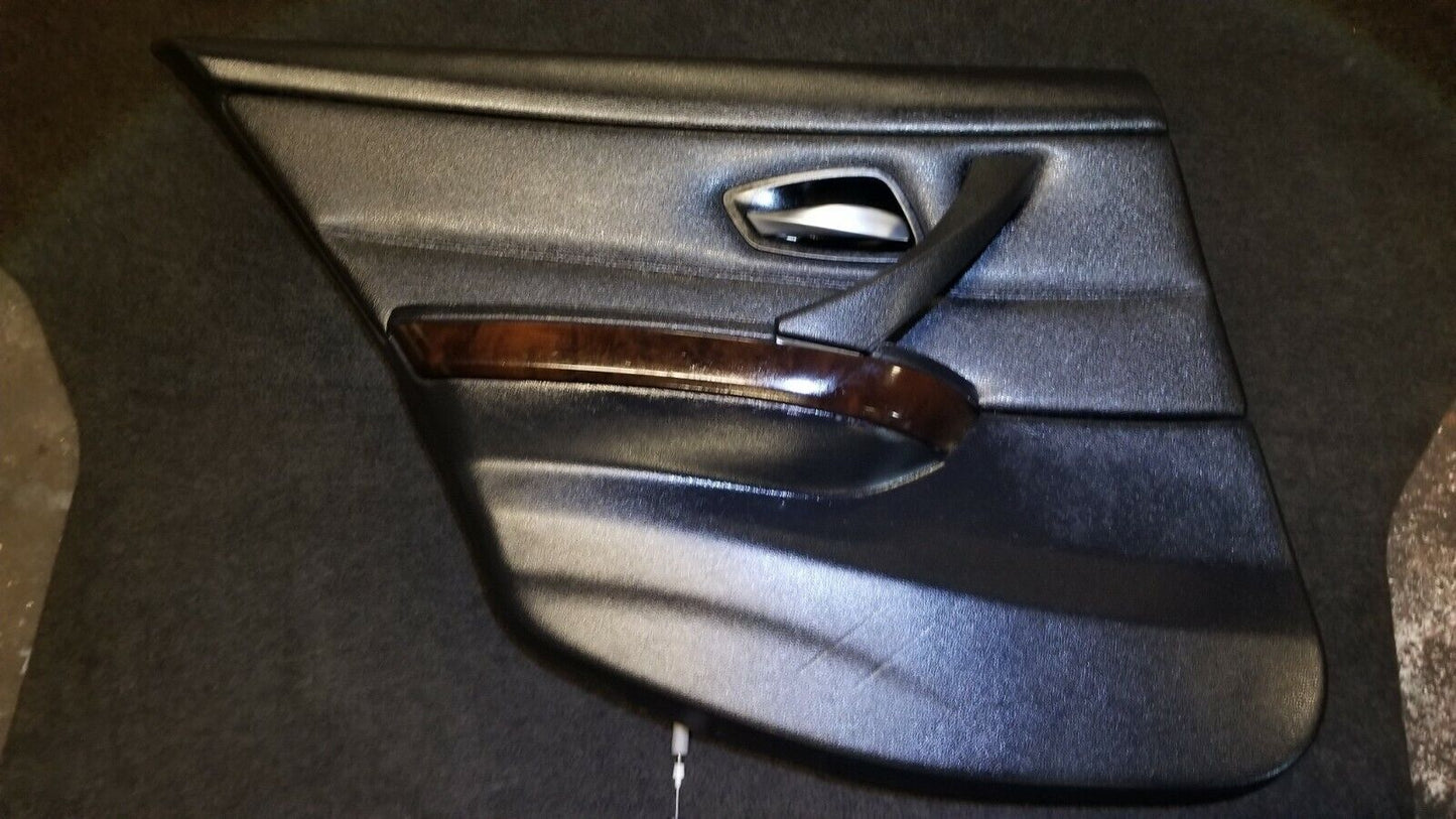 09 10 11 12 BMW 328xi E90 Rear Left Door Trim Panel Driver Side OEM