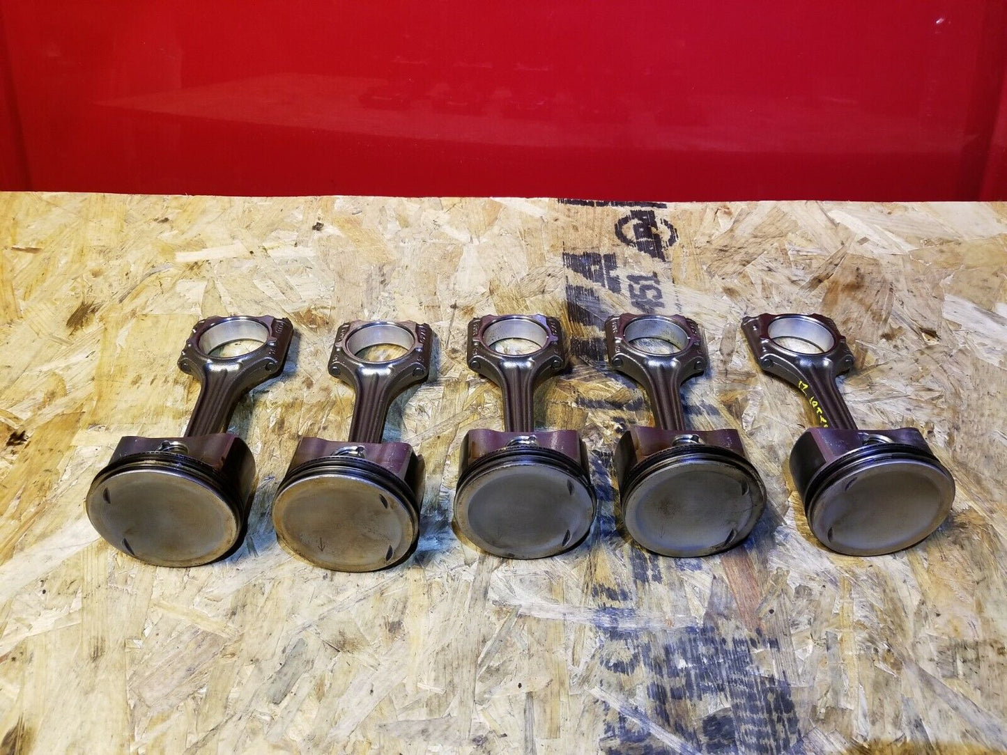 11 12 13 14 15 VW Jetta 2.5l Piston W/ Connecting Rod - Std 5pcs OEM 62k Miles