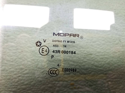 13 14 15 16 Jeep Compass Rear Right Pass Door Window Glass OEM