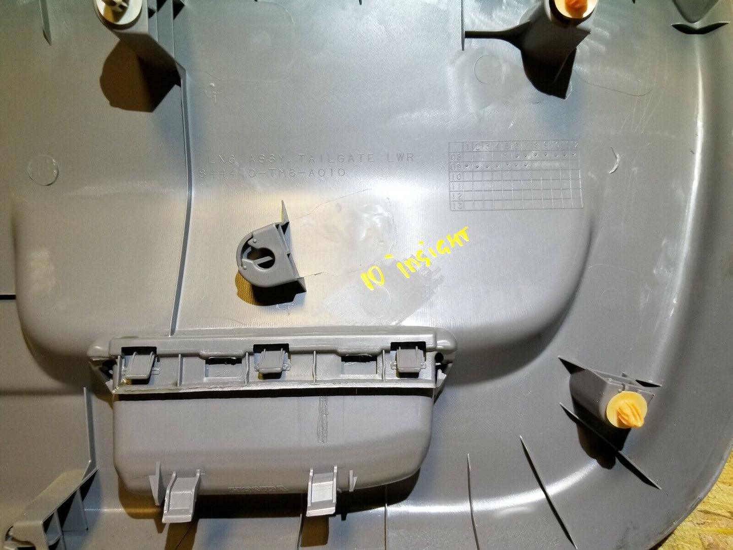 10 11 12 13 14 Honda Insight Trunk Lid Liner Trim Cover OEM D11