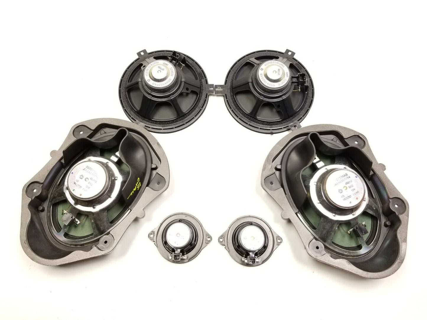 15 - 18 Dodge Challenger Audio Sound Tweeter Speaker 6pcs OEM