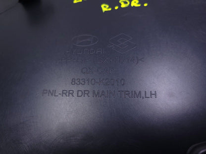 20 21 22 Hyundai Venue Door Panel Trim Rear Left Driver Side OEM