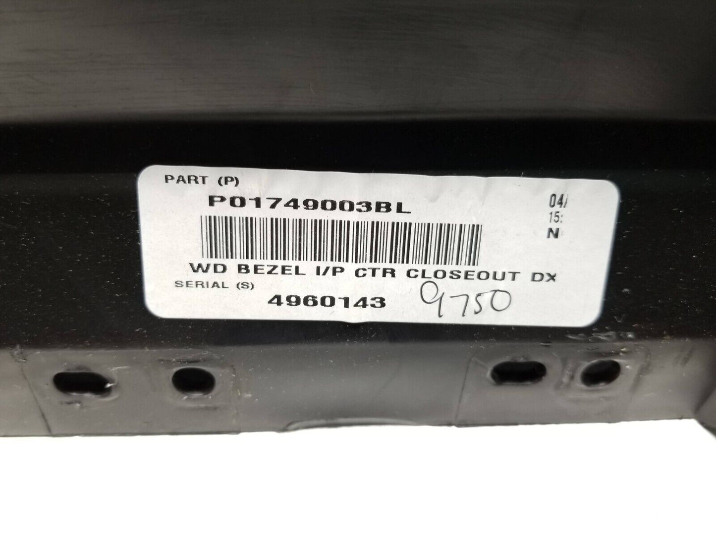 16 17 18 19 20 Dodge Durango Dashboard Center Lower Bezel Trim Cover  OEM