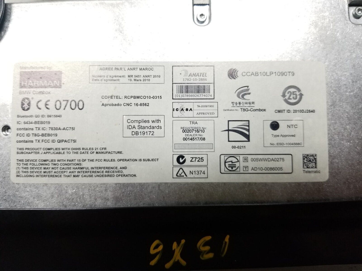 07 08 09 10 11 12 13 BMW X6 Telematics Communication Control Module  OEM
