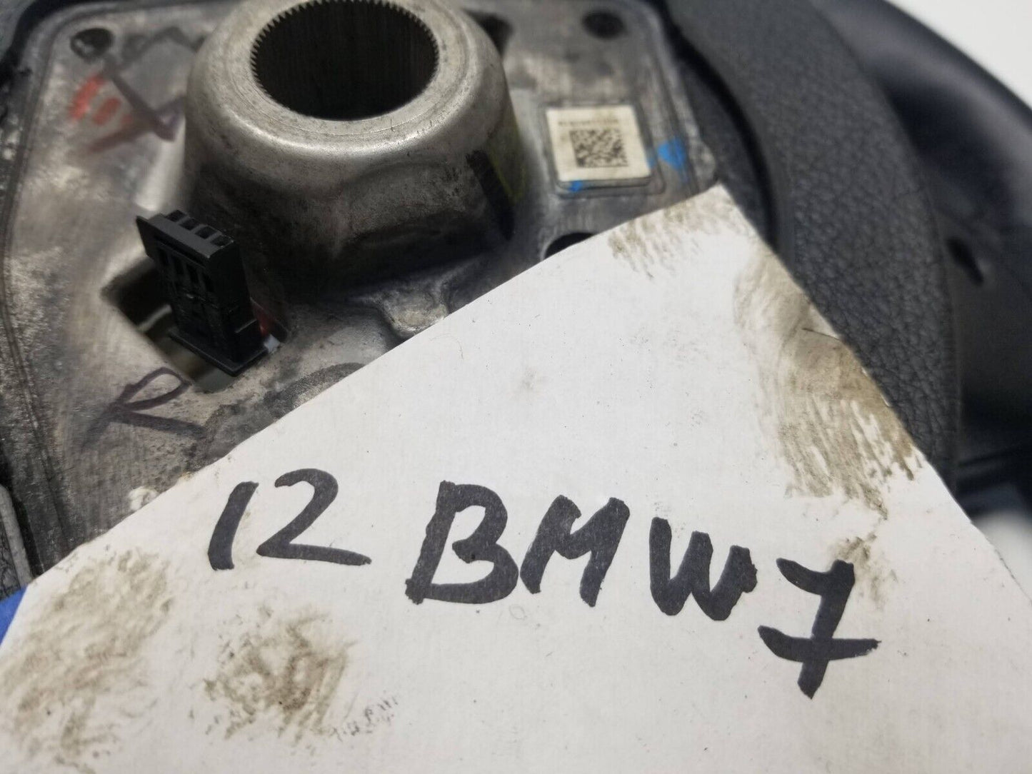09 10 11 12 BMW 750li Steering Wheel Black Leather OEM
