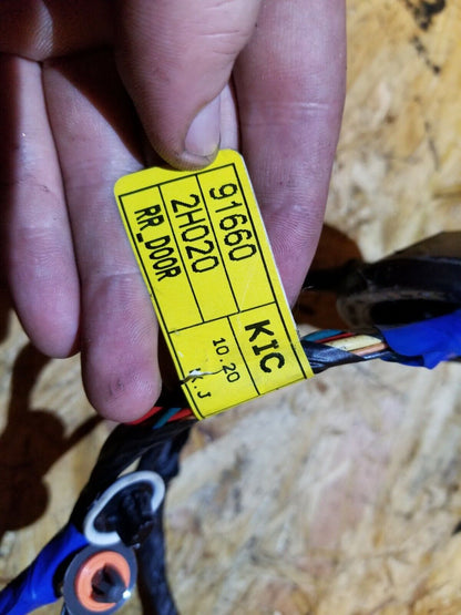 2007 - 2010 Hyundai Elantra Rear Door Wire Harness Passenger Side Right OEM 81k