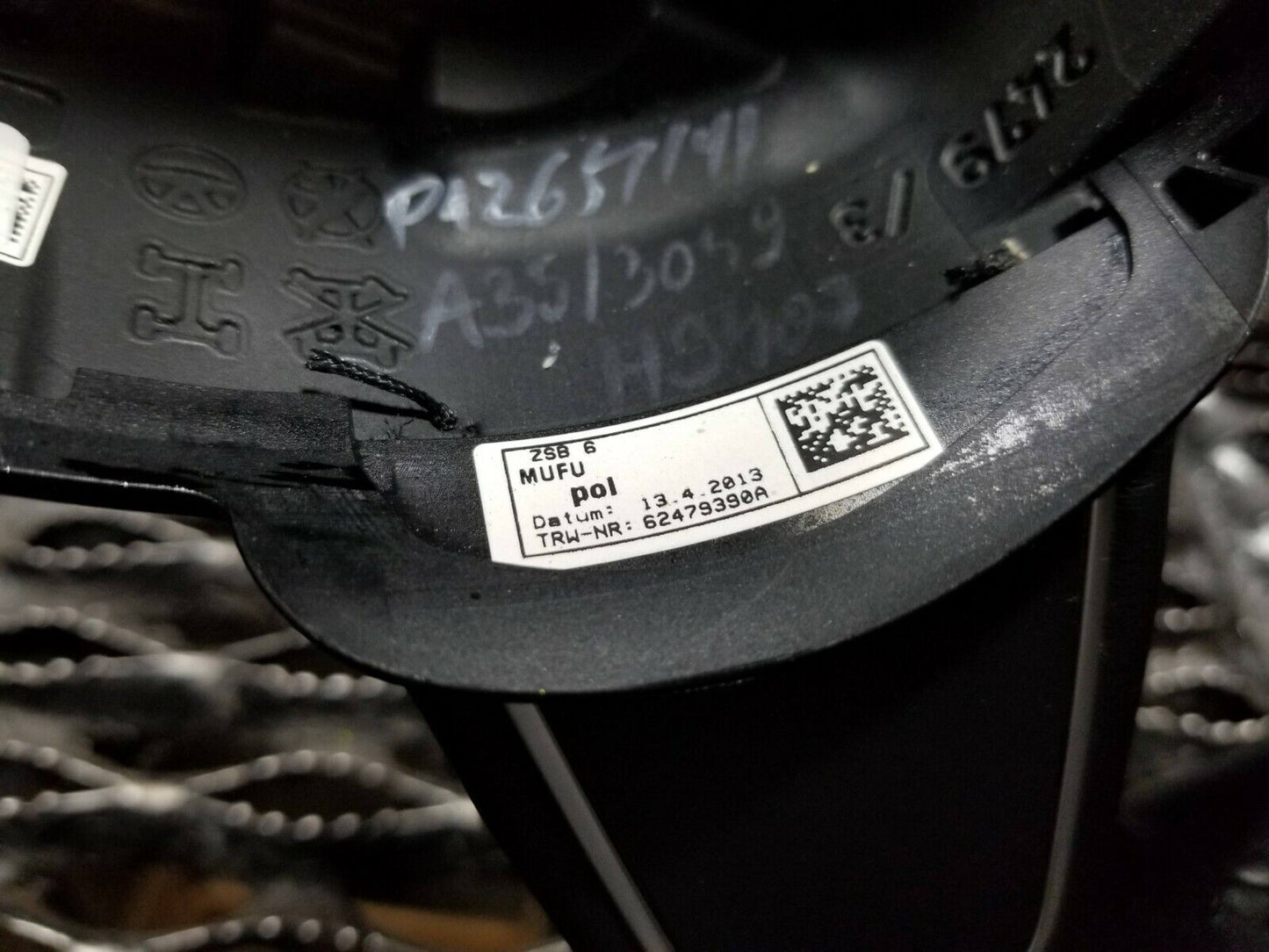 13 14 15 Audi A4 Steering Wheel Black Leather OEM