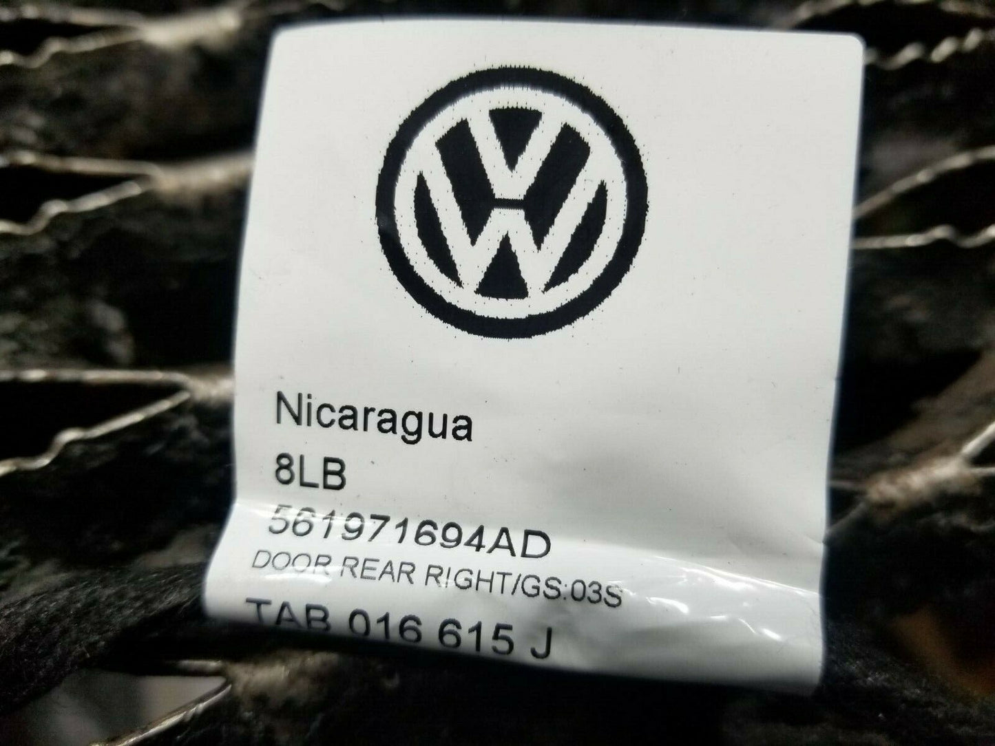 10 11 12 13 14 VW Passat Rear Right Passenger Door Wire Harness OEM 41k