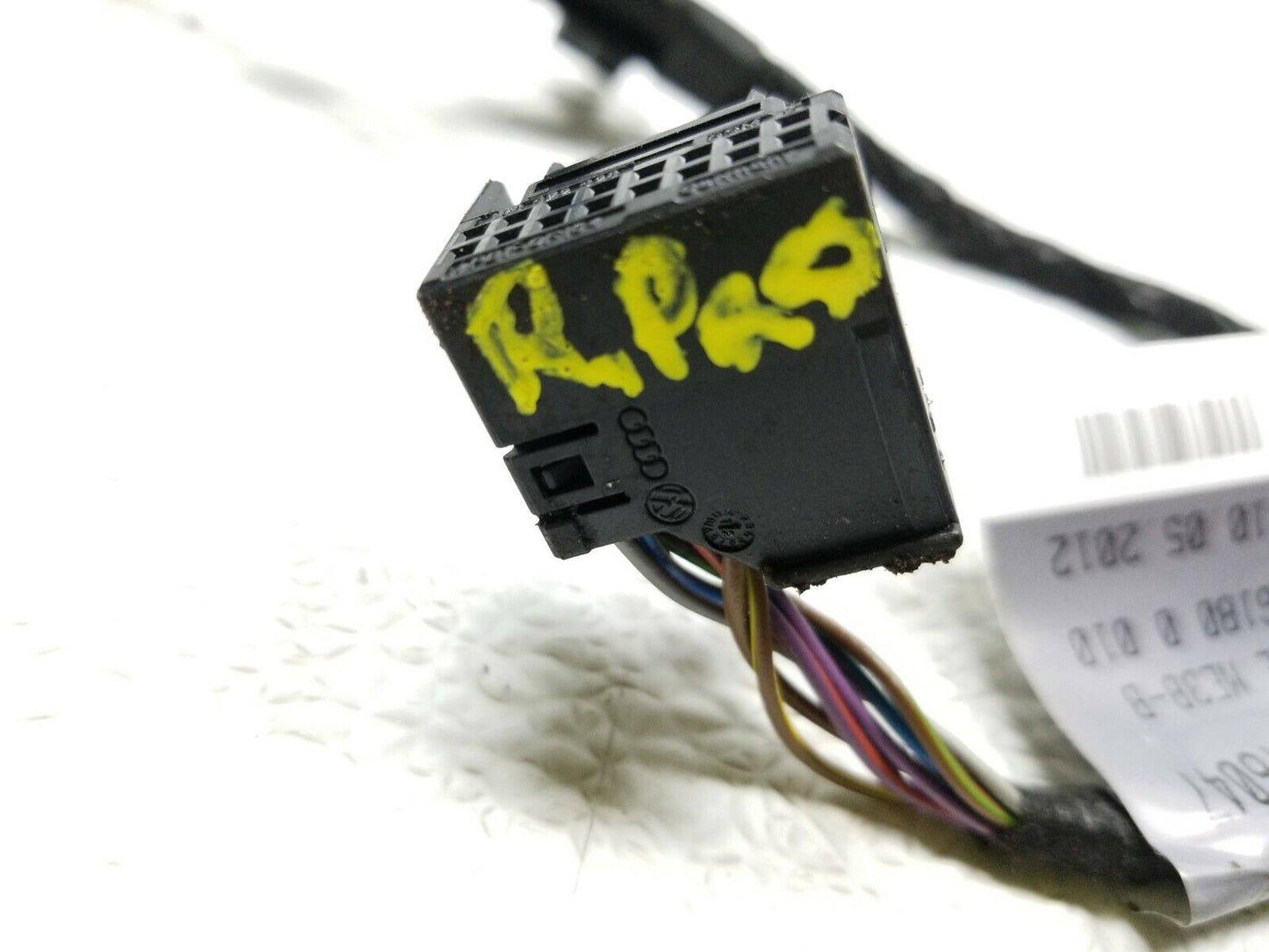 10 11 12 Audi Q5 Rear Right Door Wire Harness Pasenger Side OEM 72k Miles