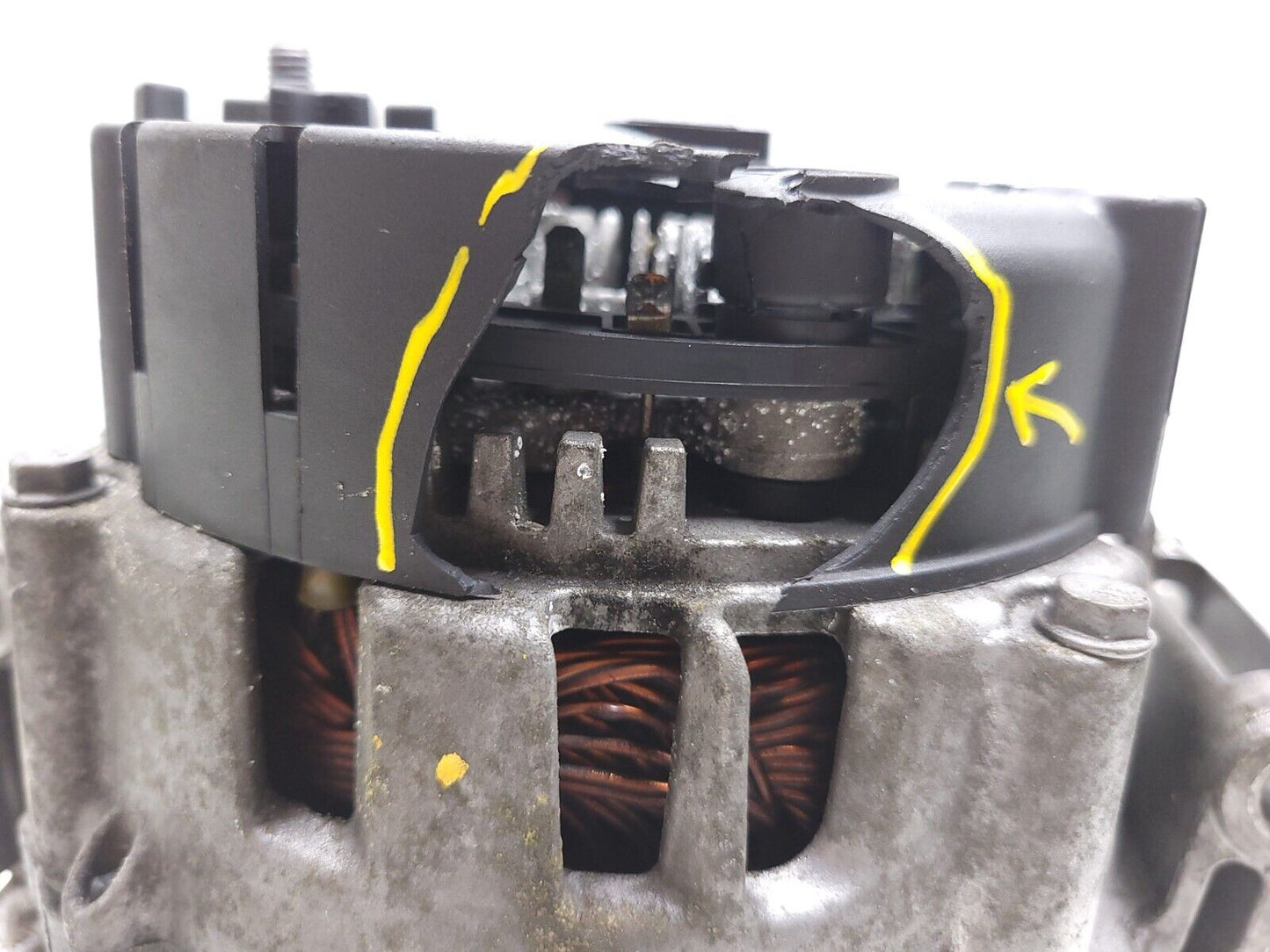 13 14 15 16 Audi A4 S4 Alternator 06e903018l **has Damage** OEM