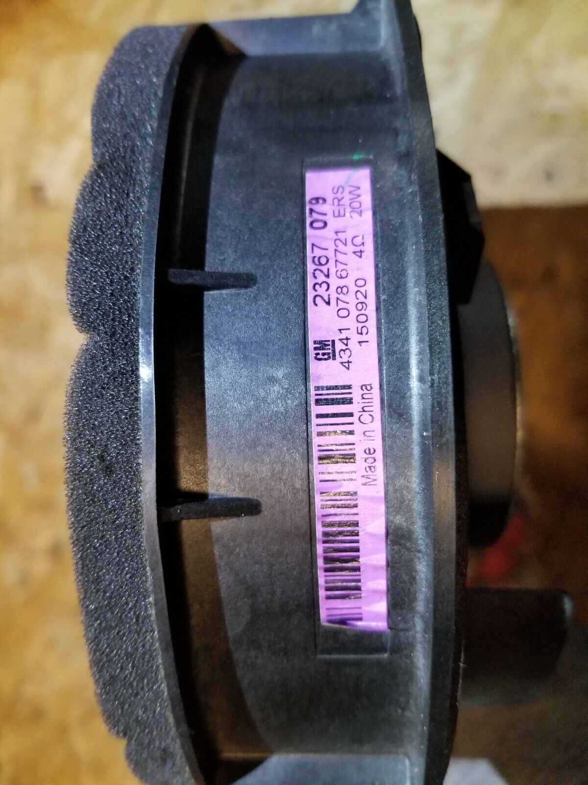 15 16 17 Chevrolet Equinox Rear Door Audio Speaker  23267079 OEM 24k