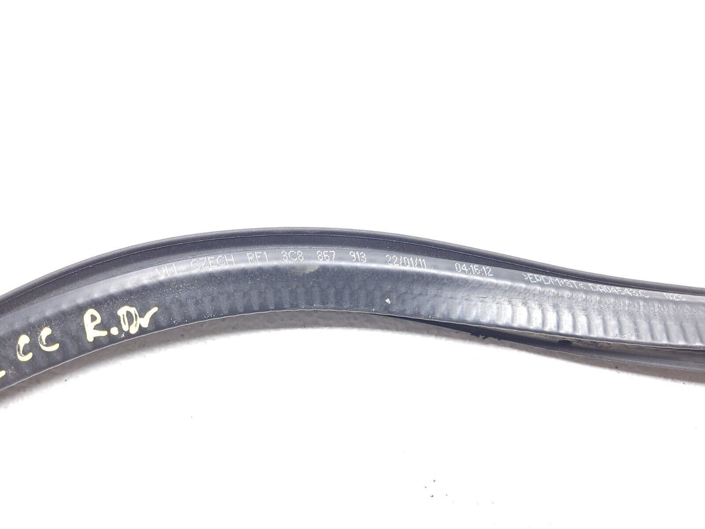 09 10 11 12 Volkswagen Cc Door Weatherstrip Seal Rear Left Driver Side OEM