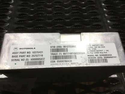 2005 05 Cadillac STS Motorola Onstar Communication Receiver Module OEM N41 79k