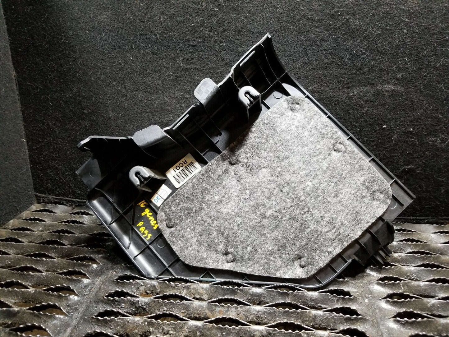 10 11 12 Hyundai Genesis Coupe Front Right Pass Kick Cowl Trim Panel OEM