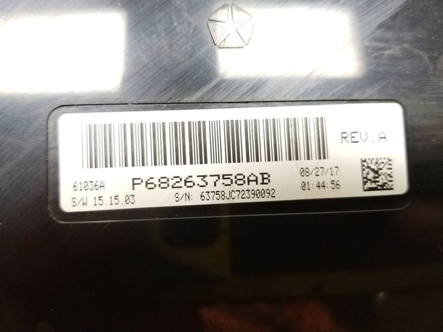 2016 - 2020 Dodge Journey Temperature Control Ecm Ecu Computer 68263758ab OEM