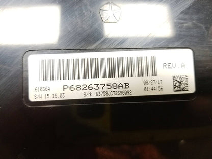 2016 - 2020 Dodge Journey Temperature Control Ecm Ecu Computer 68263758ab OEM