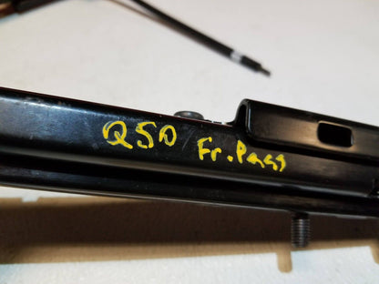 16 17 18 19 Infiniti Q50 Front Right Passenger Seat Track Rail W/ Motor OEM