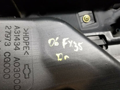 06 07 08 Infiniti Fx35 Center Lower B Pillar Trim Panel Left Driver Side OEM