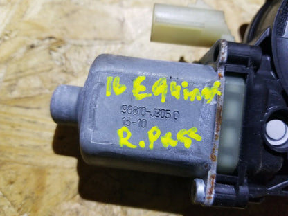 15 16 17 Chevrolet Equinox Rear Door Window Regulator Motor Pass Side Right OEM