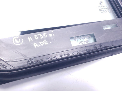 09 10 11 12 13 BMW 535xi Door Vent Glass Rear Left Driver Side OEM