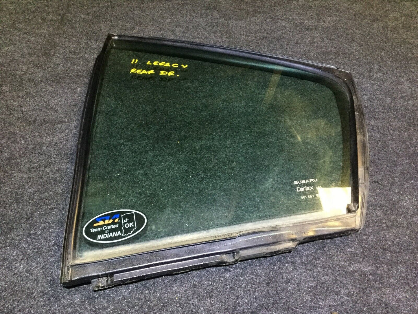 10 11 12 13 14 Subaru Legacy Sedan Rear Left Driver Door Vent Window Glass OEM