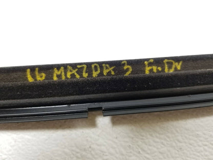 14 15 16 Mazda 3 Front Left Driver Door Window Belt Seal Molding OEM 41k Miles
