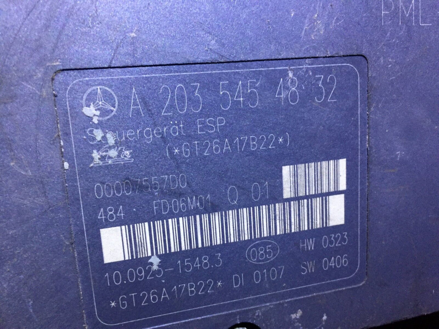 06 07 Mercedes Benz C280 C350 Anti Lock Brake ABS Pump W/ Module  OEM N30