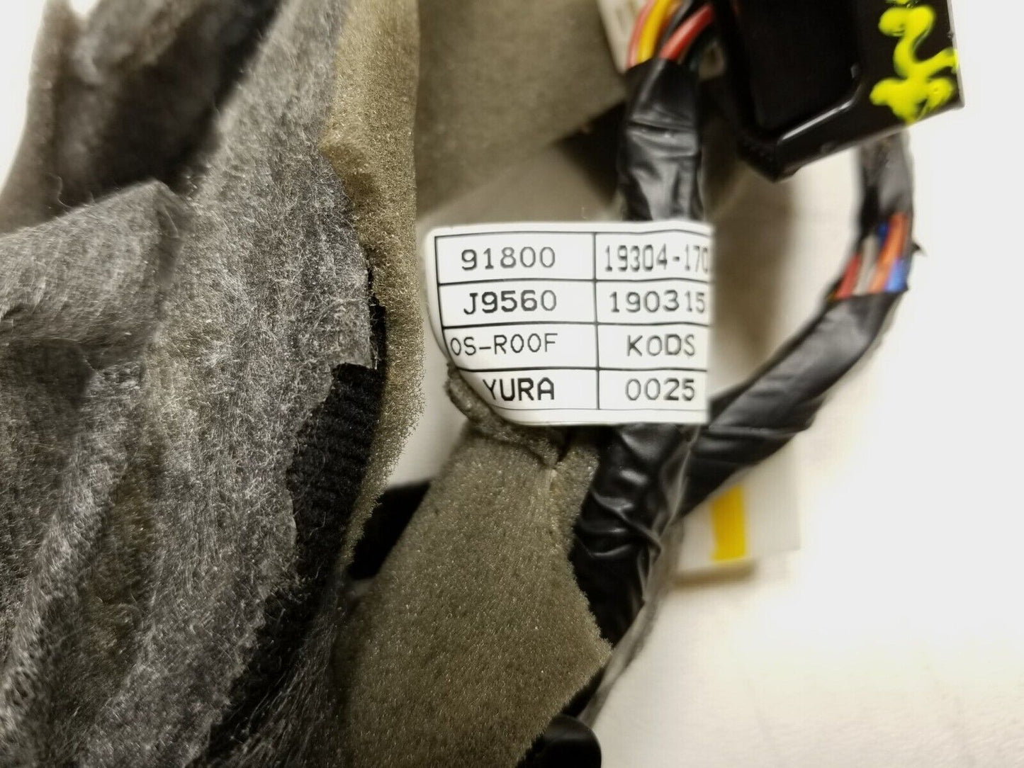 18-21 Hyundai Kona Roof Headliner Wire Harness OEM 29k Miles