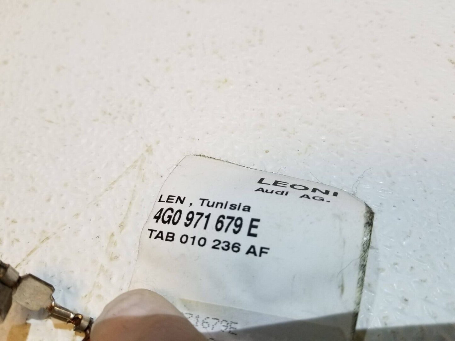 12 13 14 15 Audi A6 Glove Box Wire Harness 4g0971679e OEM