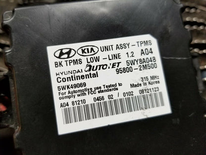 10 11 12 Hyundai Genesis Coupe Tpms Tire Pressure Control Module 95800-2m500 OEM