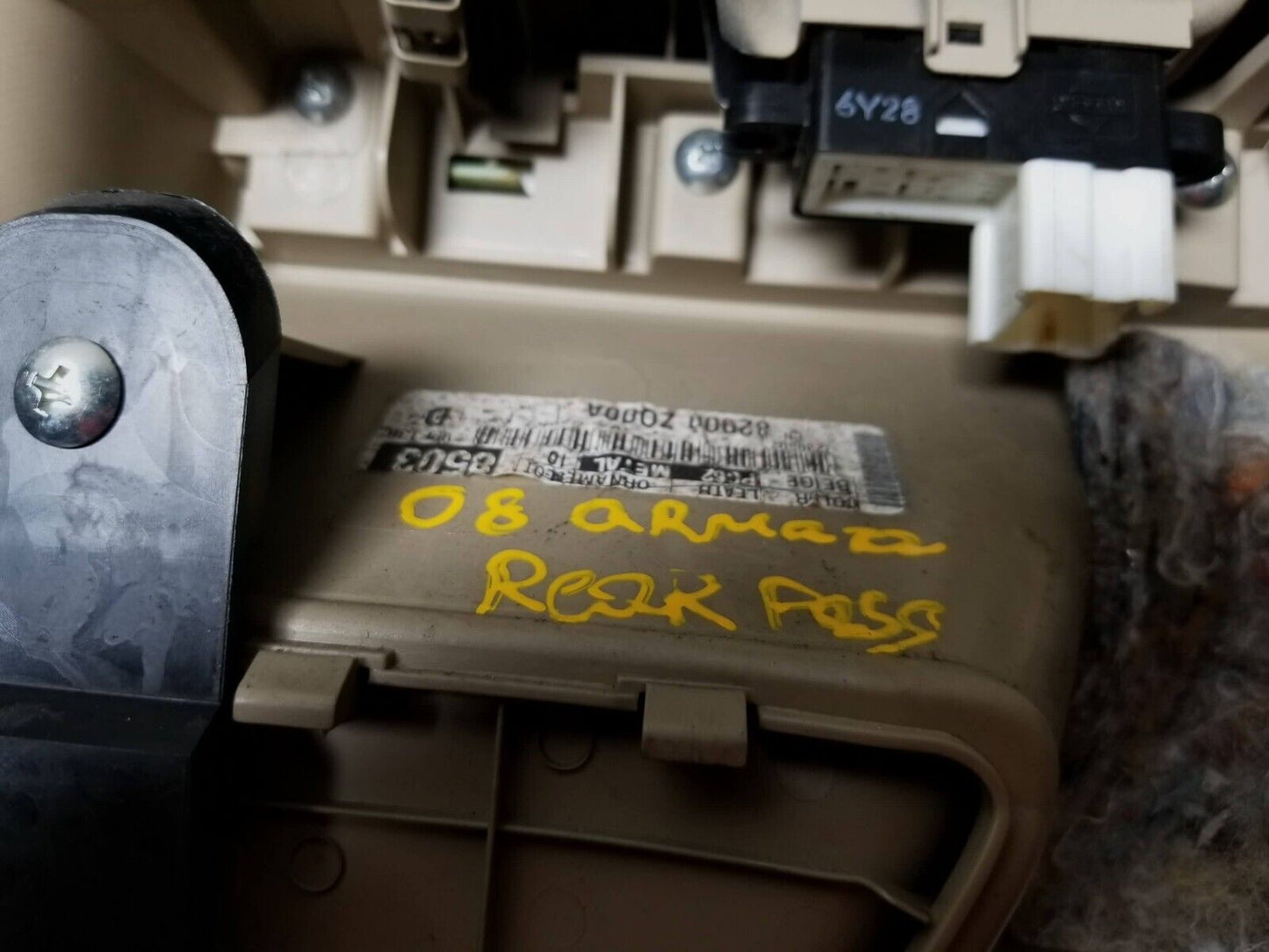 2006-2012 Nissan Armada Rear Door Trim Panel Right Pass Side OEM