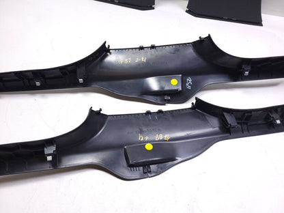 12-19 Volkswagen Passat Left & Right B Pillar Trim Cover & Scuff Plate 4pcs OEM