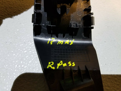 16 17 18 Nissan Maxima Rear Right Passenger Side Window Switch W/ Trim OEM 41k