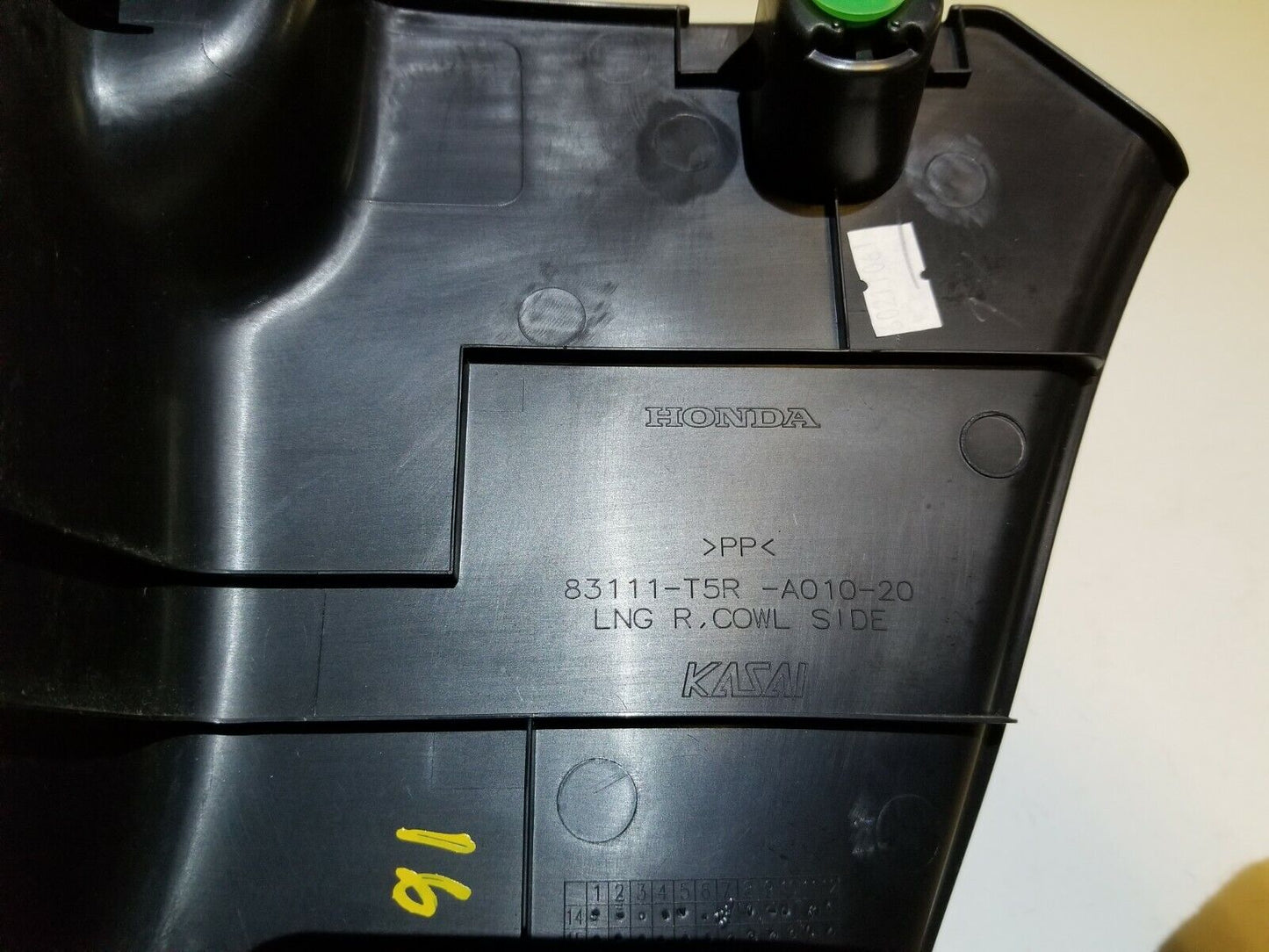 15 16 17 Honda Fit  Right Passenger Side Cowl Kick Panel Trim OEM 26k Miles