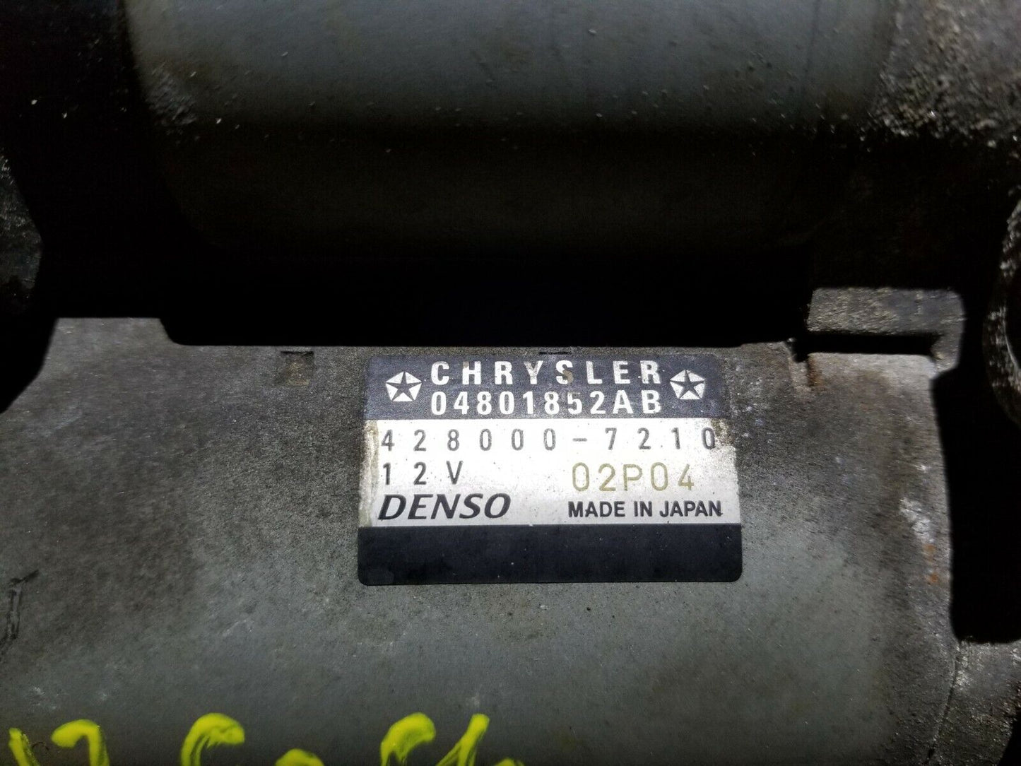 11 12 13 Jeep Grand Cherokee 3.6l Starter Motor OEM