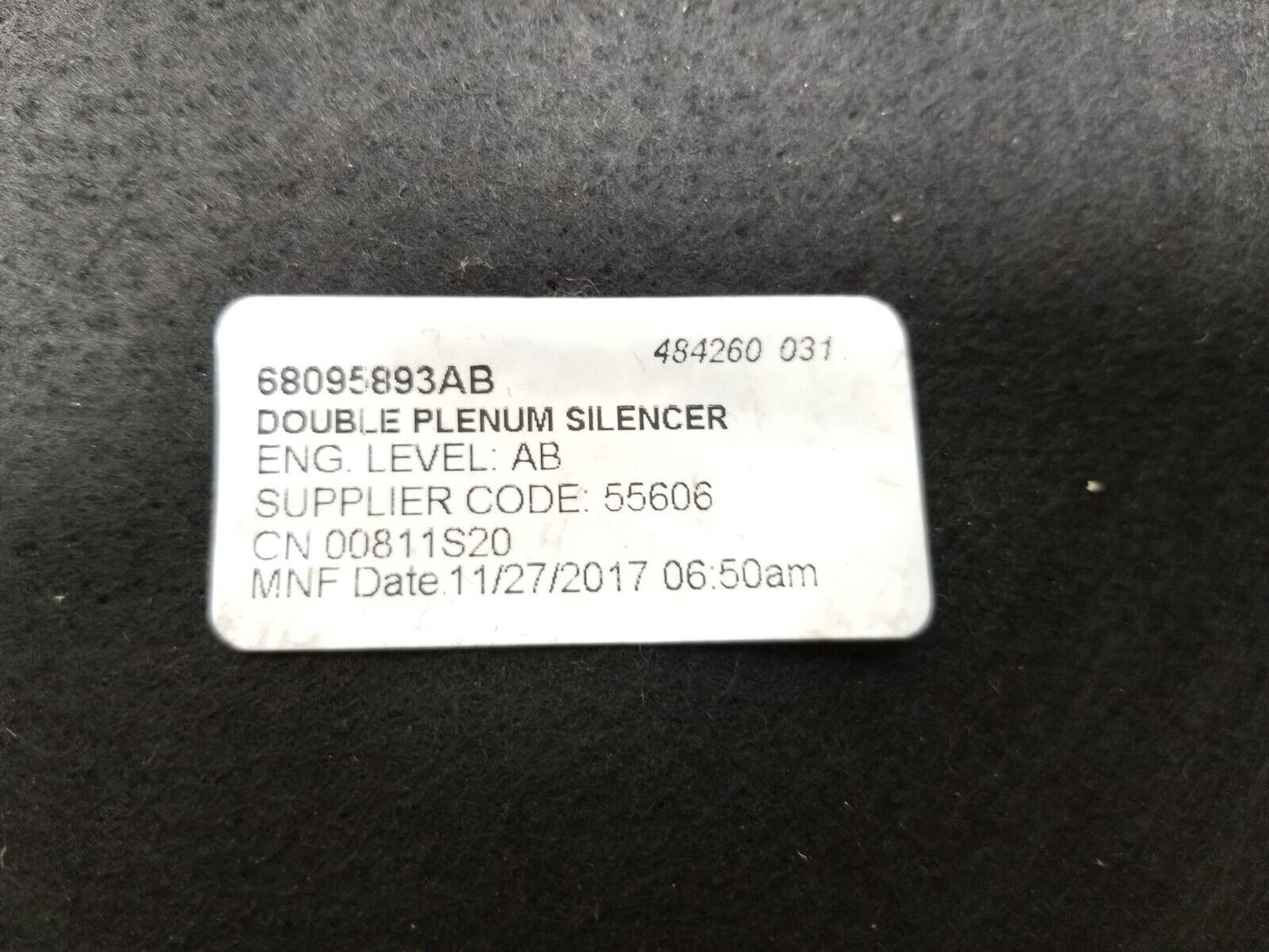 2012 - 2020 Dodge Journey Engine Bay Compartment Silencer Shield Panel OEM