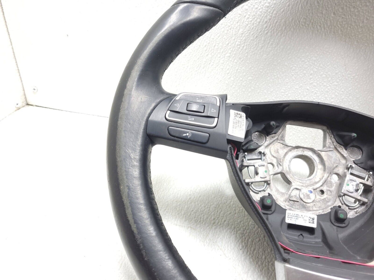 09 10 11 12 Volkswagen Cc Steering Wheel Black Leather OEM