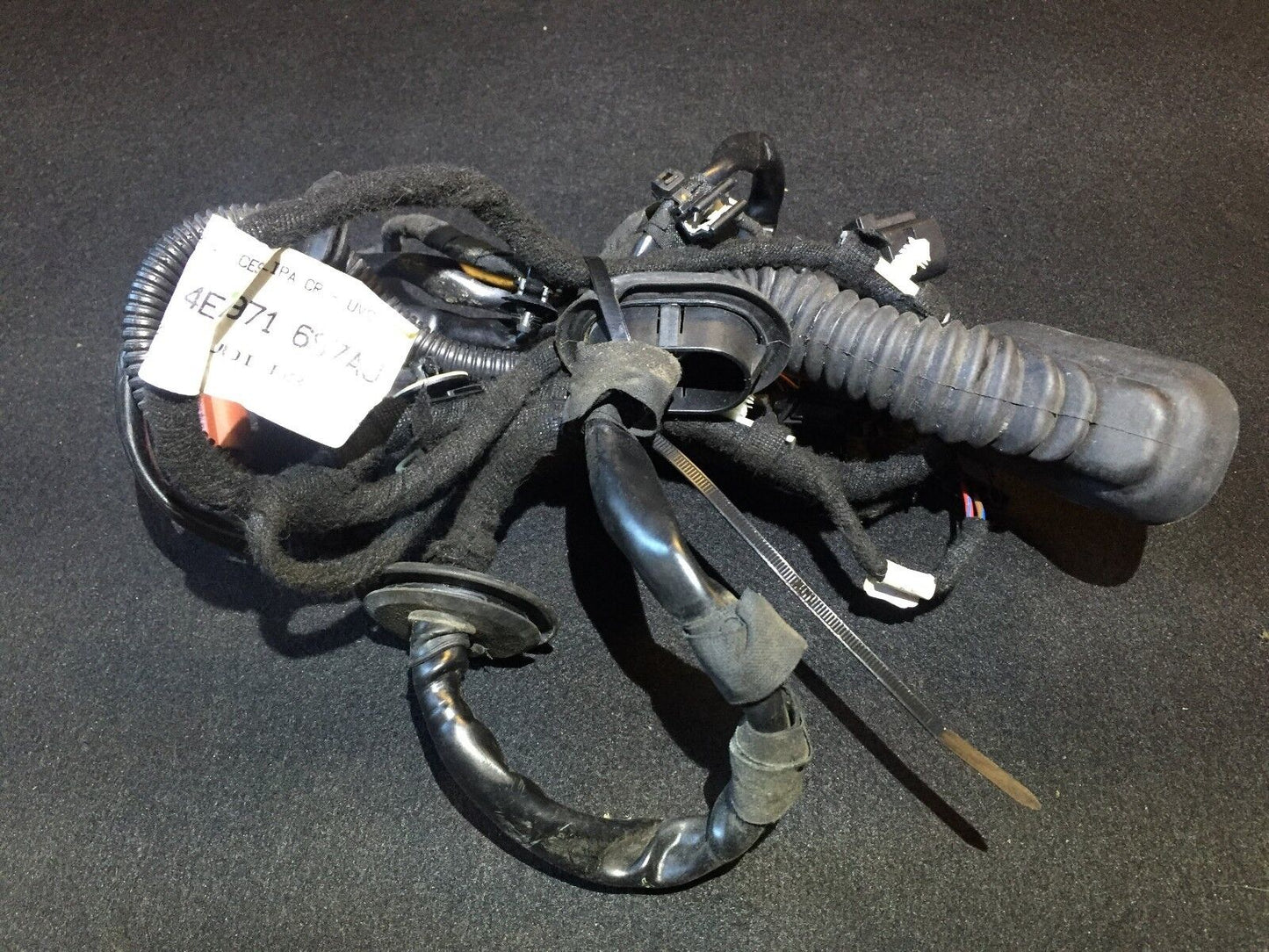 03 04 05 06  Audi A8 D3 Rear Left Driver Door Wire Harness 4e4971687 OEM