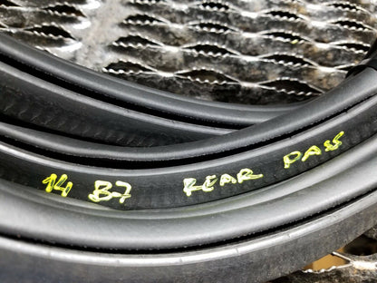 10 11 12 13 14 VW Passat Rear Passenger Side Door Weatherstrip Seal OEM 41k