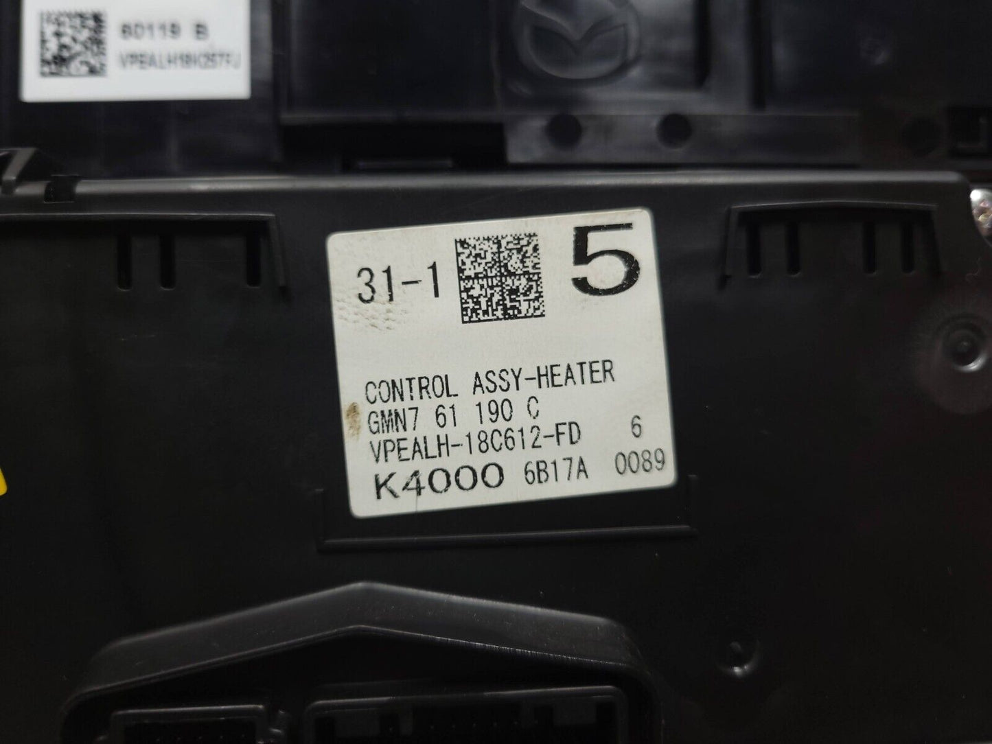 2014 - 2017 Mazda 6 AC Climate Control A/c Heater Temperature Switch  OEM