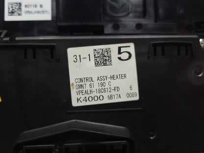 2014 - 2017 Mazda 6 AC Climate Control A/c Heater Temperature Switch  OEM