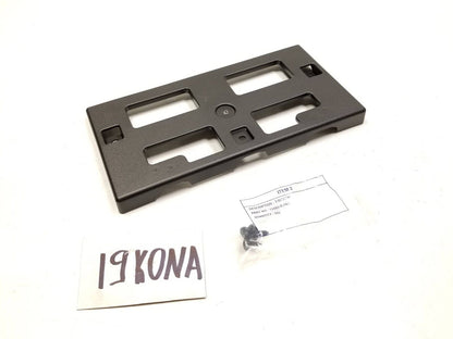 18-21 Hyundai Kona Front Bumper License Plate Holder Bracket OEM 29k Miles